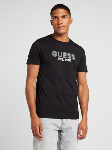 GUESS Shirt 'CLASSIC' in Black: front