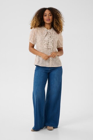 Cream Blouse 'Kinia' in Beige