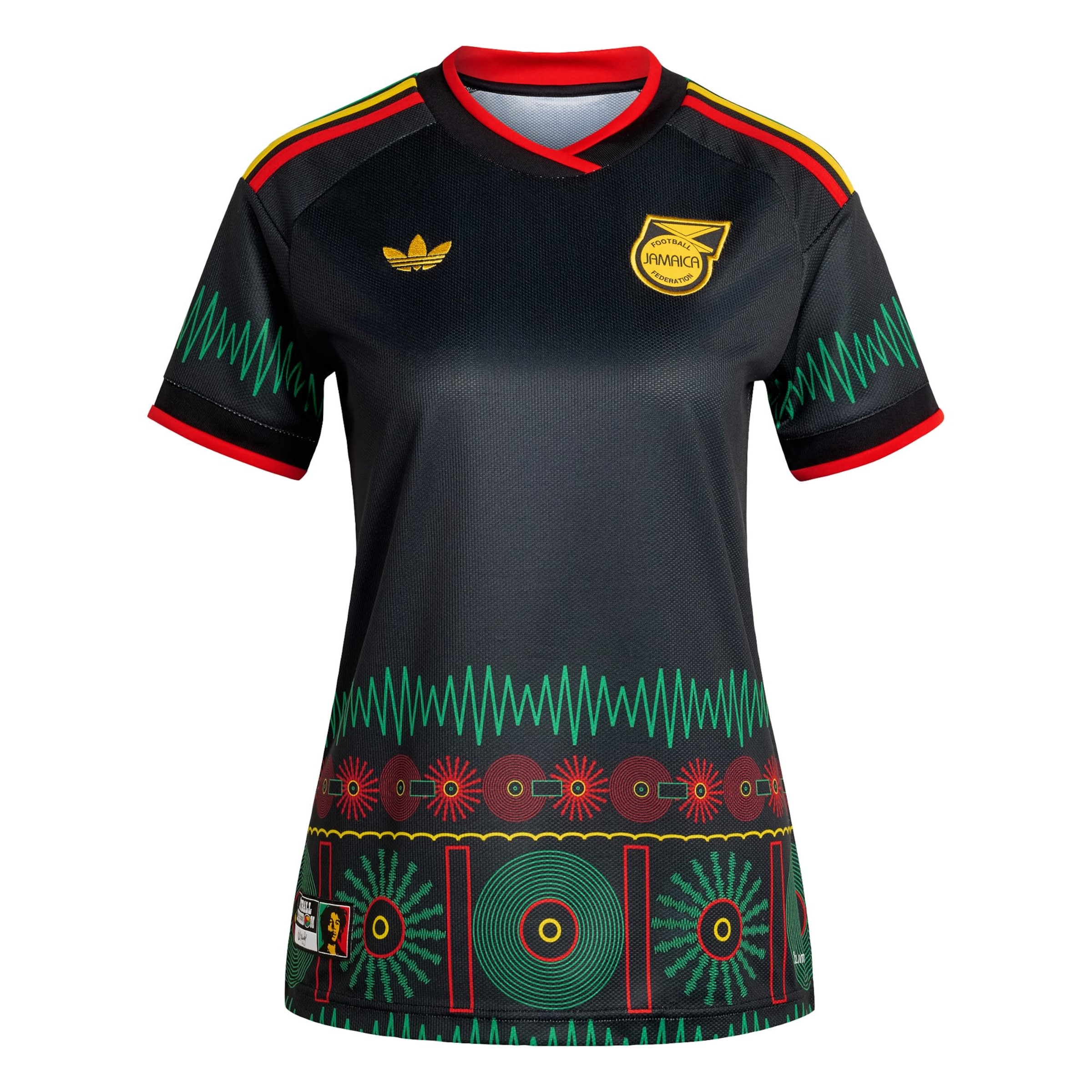 Maillot 'Jamaika 26 x Bob Marley' ADIDAS PERFORMANCE en noir : devant