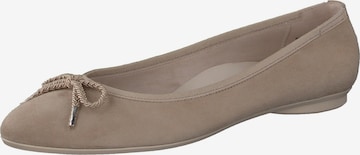 Paul Green Ballet Flats in Beige: front