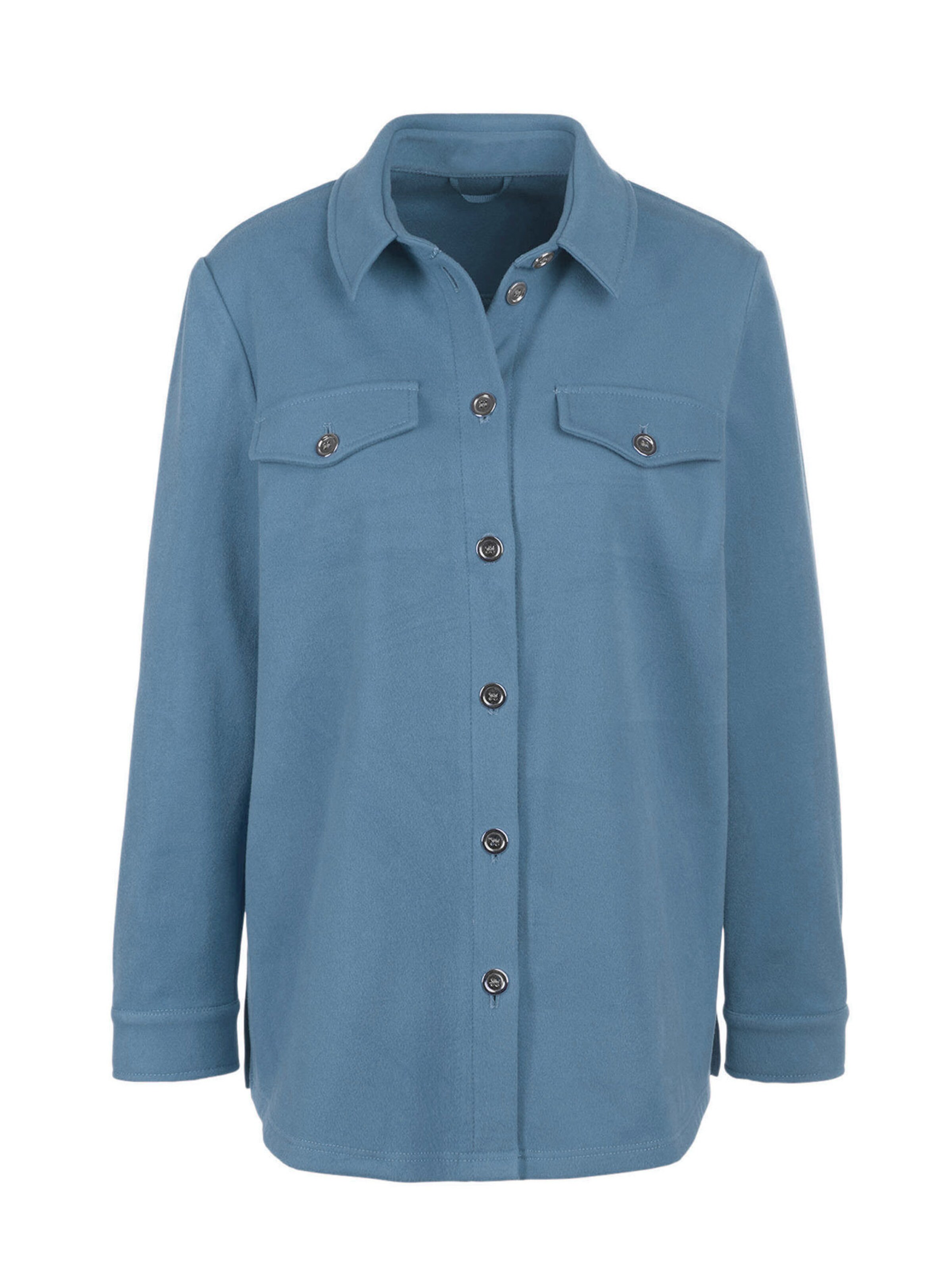 Goldner Bluse in Blau: Vorderseite