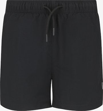 NOU Boardshorts 'Eyemouth jr. V2' in Schwarz: Vorderseite