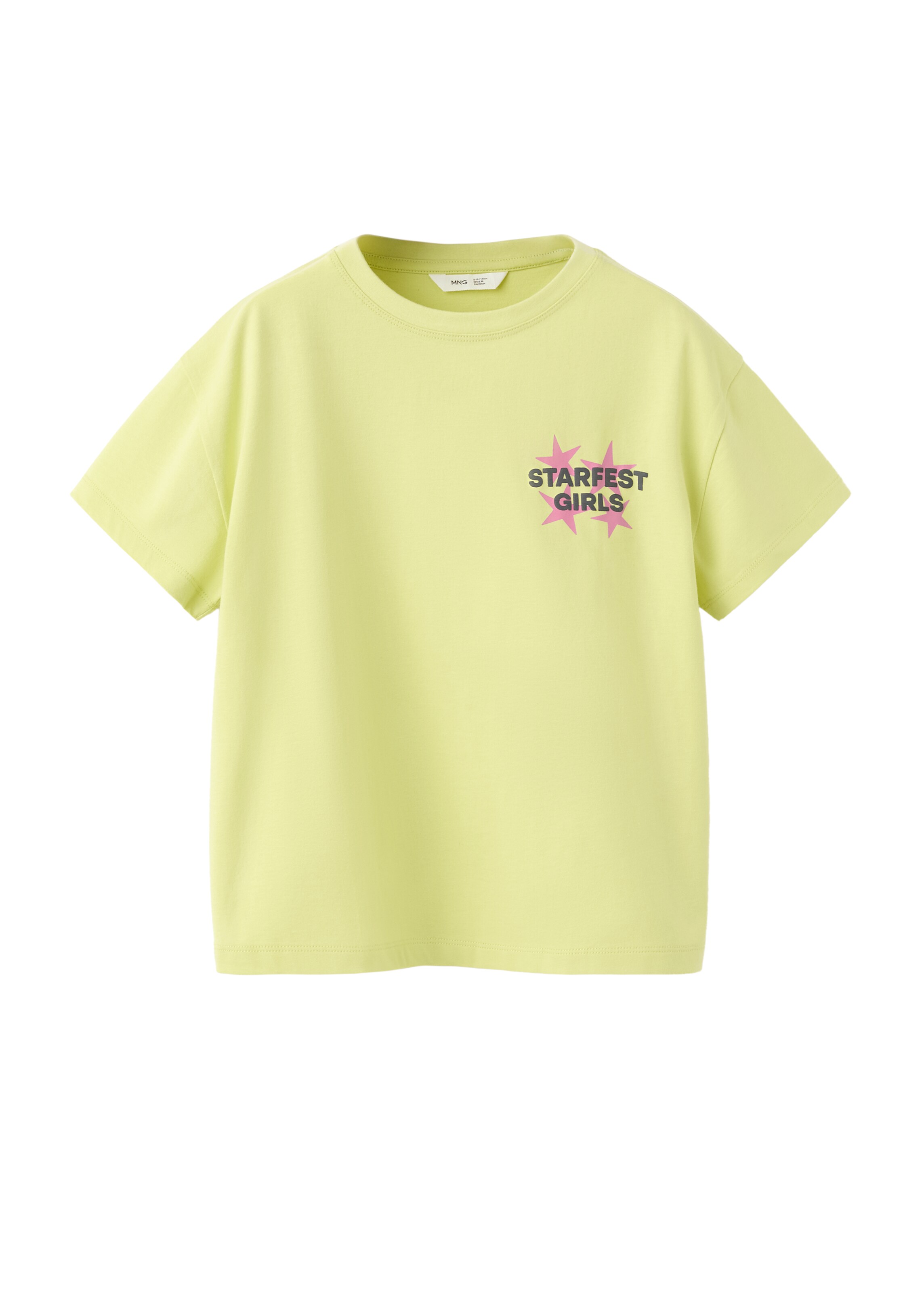 MANGO KIDS Shirt 'STARFEST' in Yellow: front