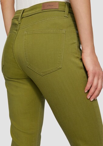 Coupe slim Jean 'Betsy' s.Oliver en vert