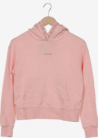 Calvin Klein Jeans Sweatshirt & Zip-Up Hoodie in S in Pink: front