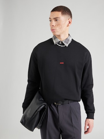 HUGO Sweatshirt 'Dubraxo' in Schwarz