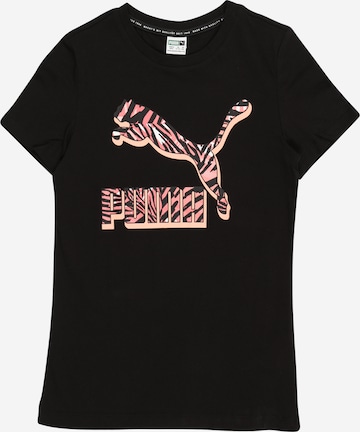 PUMA Shirt in Zwart: voorkant