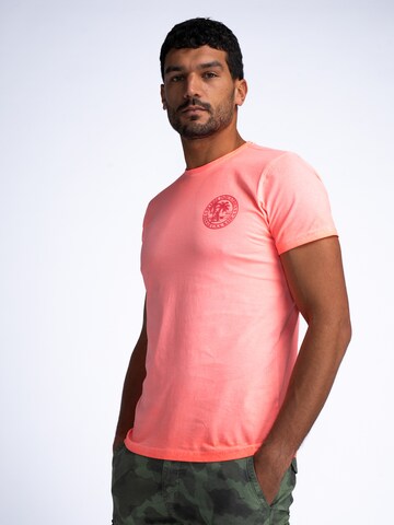 T-Shirt 'Sunglare' Petrol Industries en orange : devant