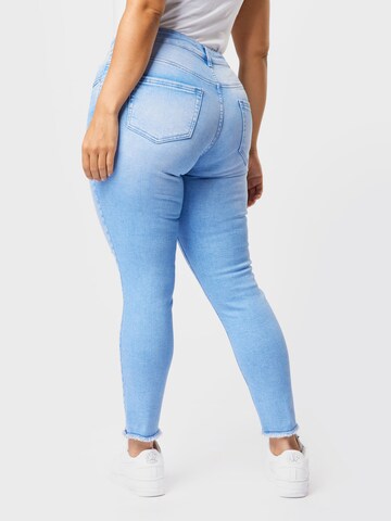 ONLY Carmakoma Skinny Jeans 'Willy' in Blauw