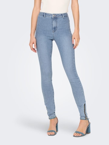 Skinny Jean 'Daisy' ONLY en bleu : devant