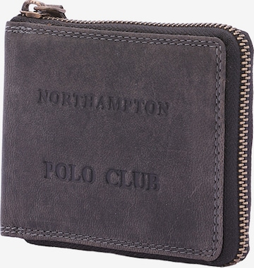 Portamonete di Northampton Polo Club in nero: frontale