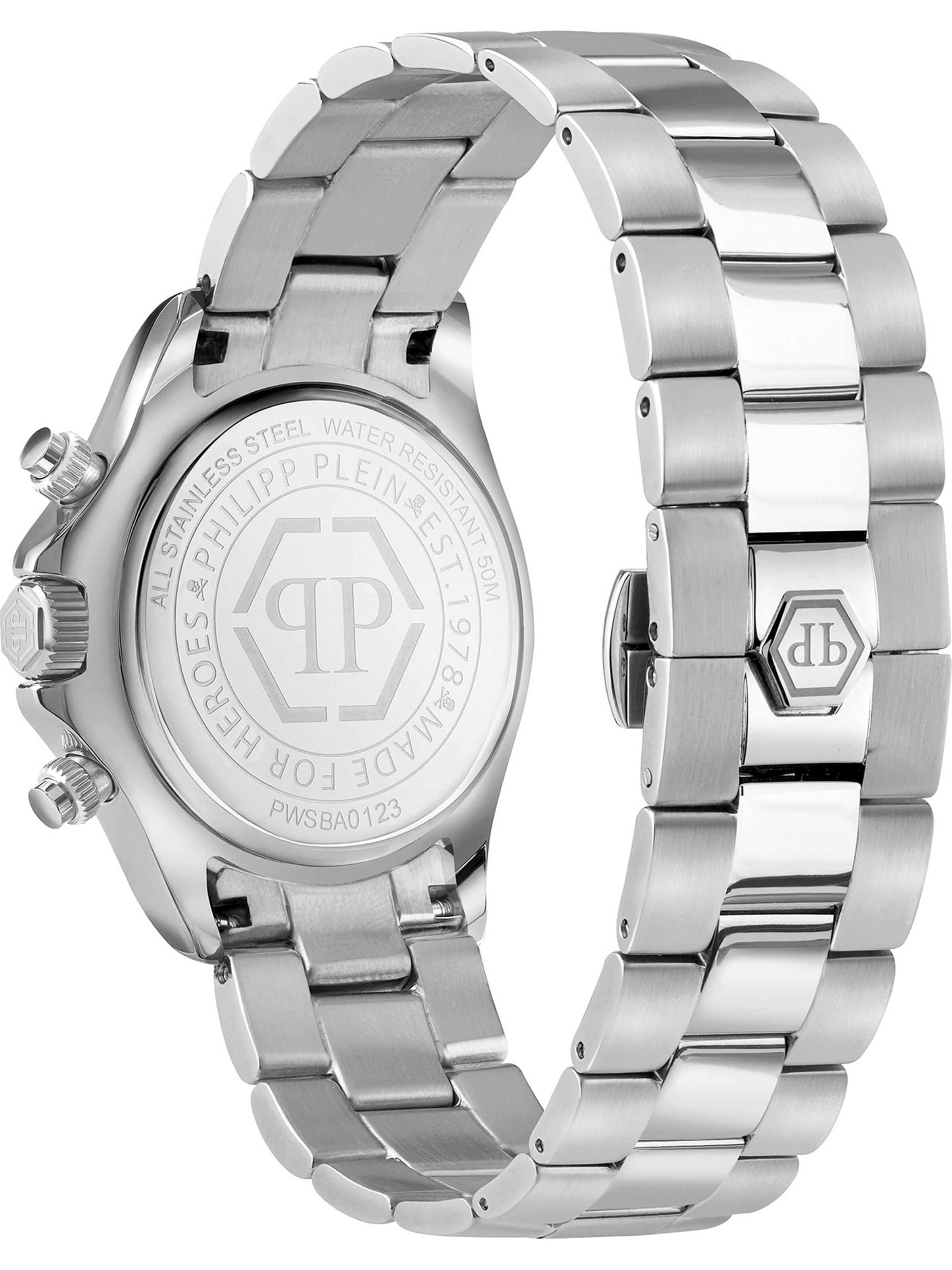 Montre à affichage analogique Philipp Plein Watches en argent