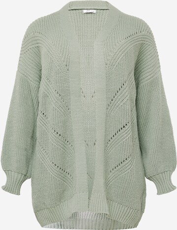 Z-One Knit Cardigan 'Birte' in Green: front