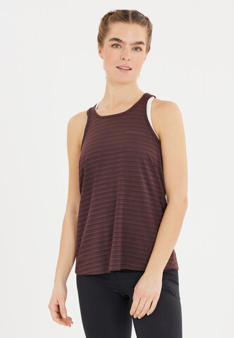 ENDURANCE Sporttop 'Regier' in Braun: Vorderseite