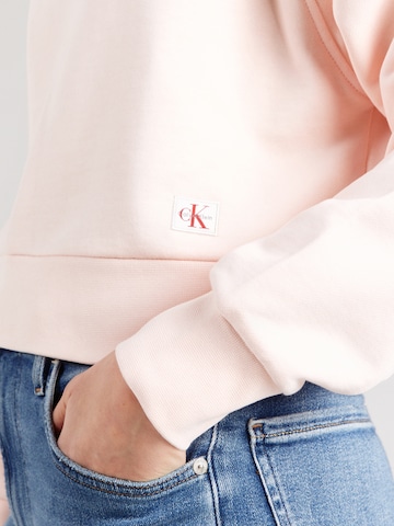 Bluză de molton de la Calvin Klein Jeans pe roz