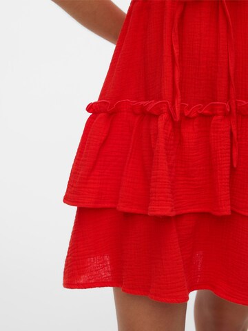 VERO MODA Blousejurk 'VMNatti' in Rood
