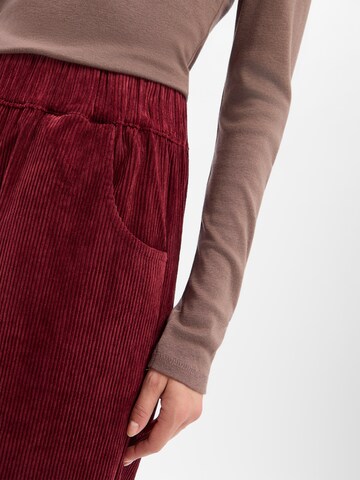 Marie Lund Wide Leg Hose in Rot