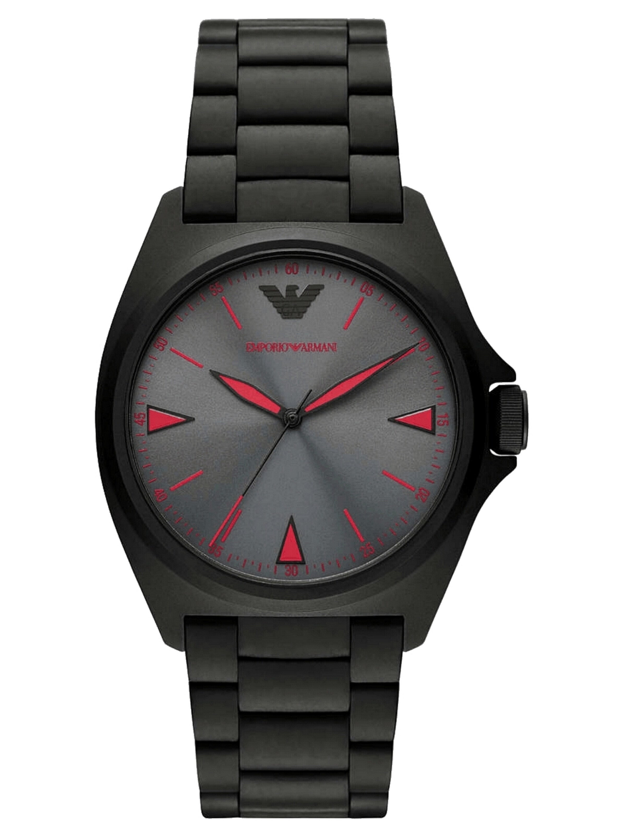 Orologio analogico di Emporio Armani in nero: frontale