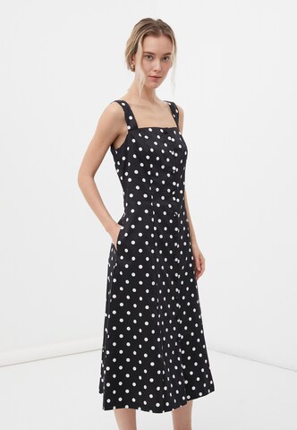 Finn Flare Summer Dress 'Dots' in Black