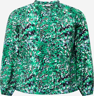 ONLY Carmakoma Blouse in Groen: voorkant