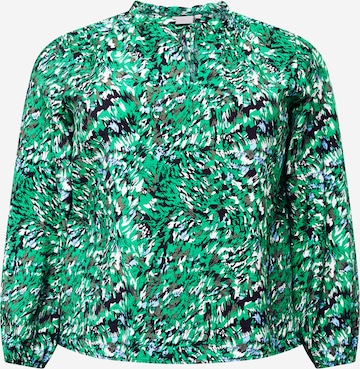 Camicia da donna di ONLY Carmakoma in verde: frontale