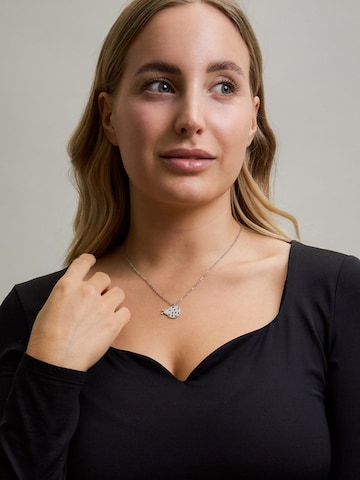 LUUK LIFESTYLE Necklace 'LUUK LIFESTYLE Halskette "Marienkäfer"' in Silver: front