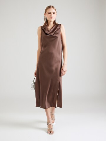 Robe de soirée PATRIZIA PEPE en marron : devant