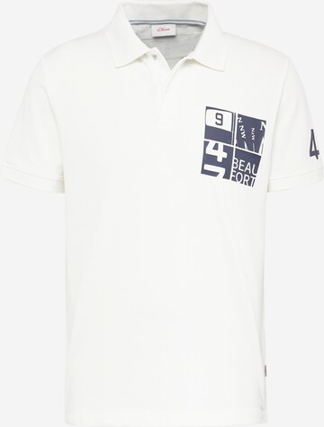 s.Oliver Poloshirt in Weiß: predná strana