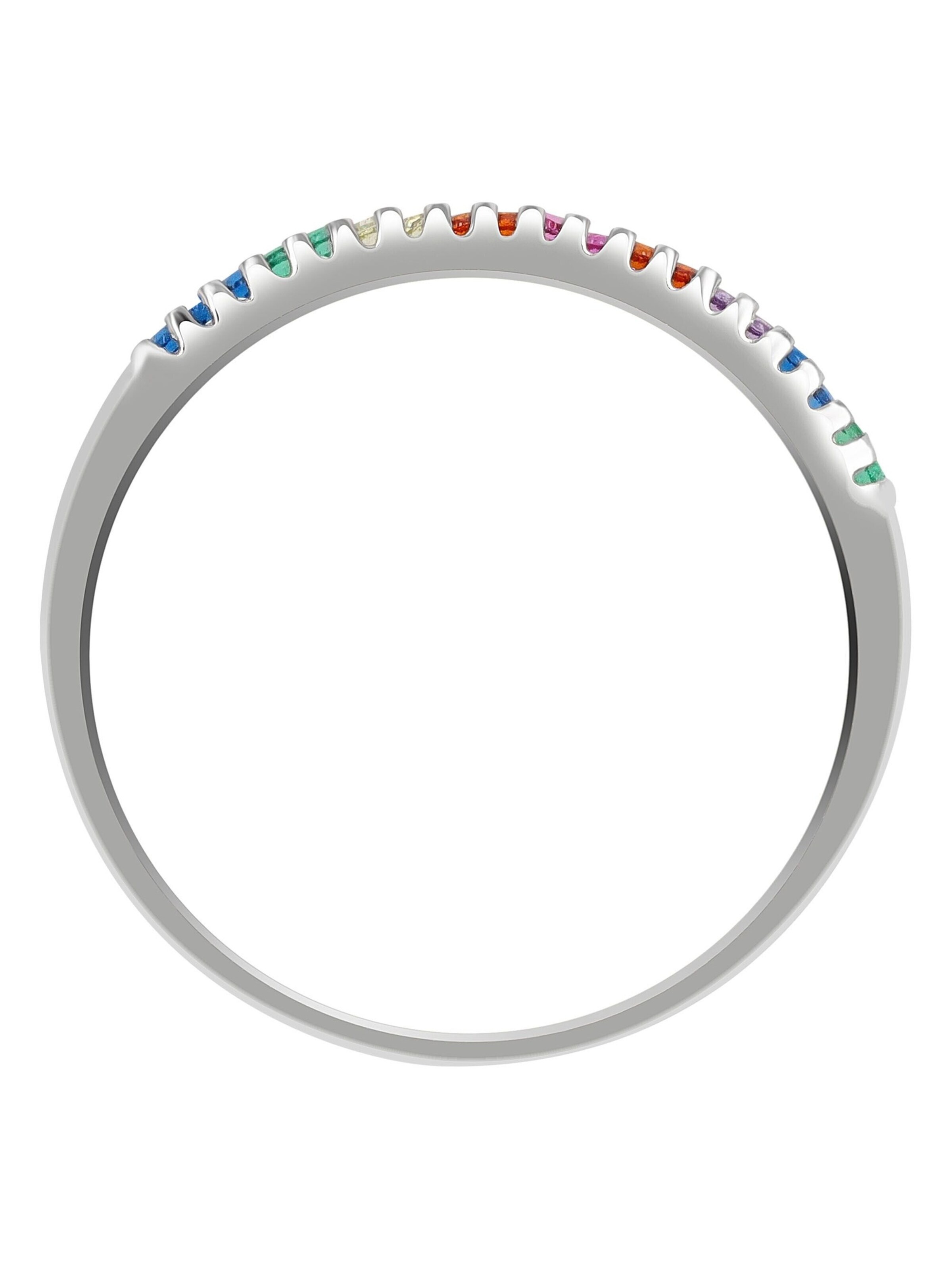 Akzent Ring '"Renata" aus 925 Sterlingsilber, rhodiniert, langlebig, Gr.'‌‌‌‌‌‌‌‌‌ in Silber