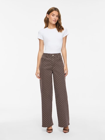 VILA Wide leg Jeans 'VIChia' in Bruin