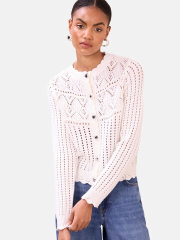 Lipsy Strickjacke in Weiß: Vorderseite