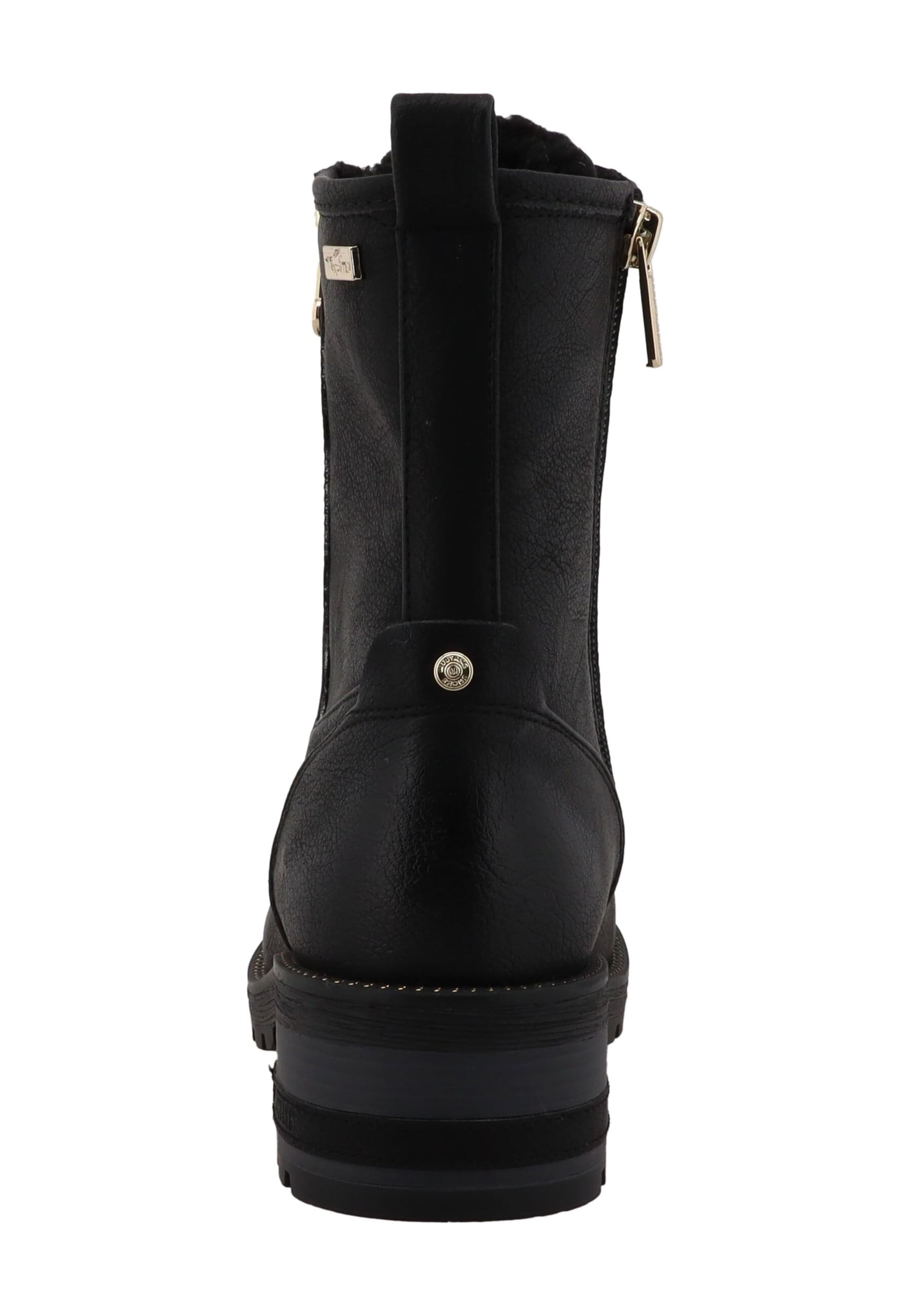 MUSTANG Lace-up bootie 'Haukea' in Black