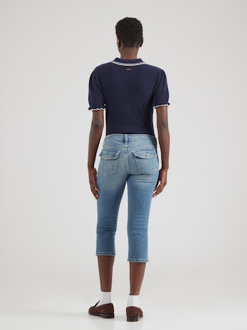 Abercrombie & Fitch Skinny Džíny – modrá