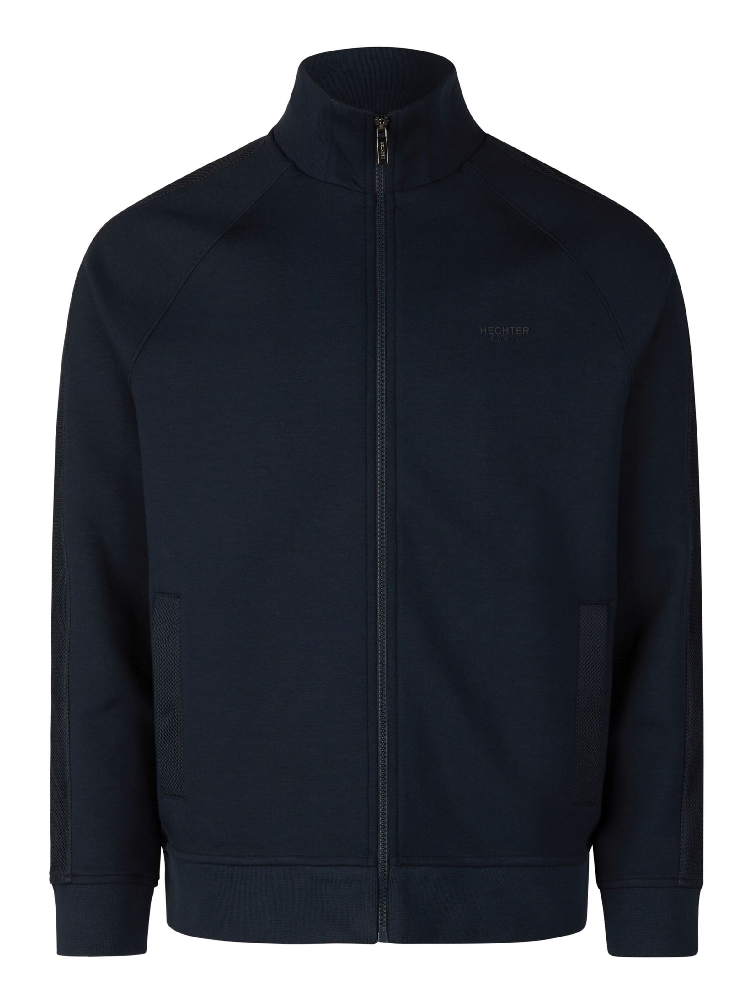 HECHTER PARIS Sweatvest in Blauw: voorkant