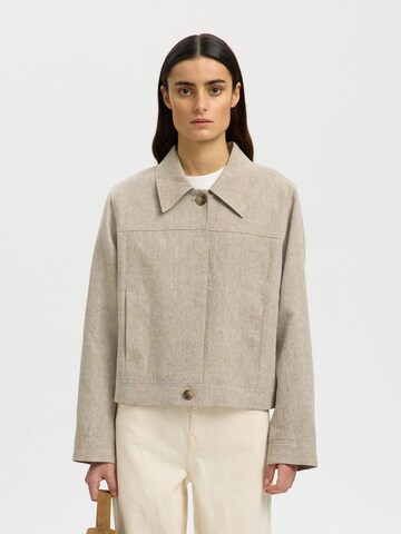 SELECTED Between-season jacket in Beige: front