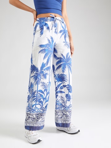 Emily Van Den Bergh Wide leg Broek in Blauw: voorkant