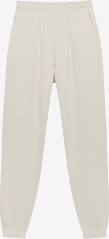 Pull&Bear Zwężany krój Spodnie w kolorze beżowy: przód