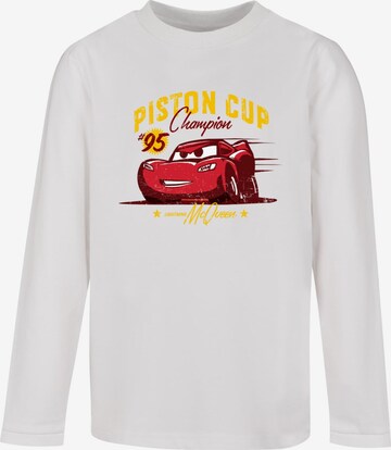 Maglietta 'Cars - Piston Cup Champion' di ABSOLUTE CULT in bianco: frontale
