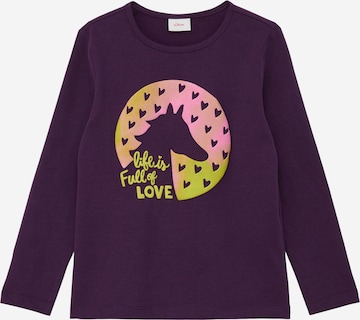 T-Shirt s.Oliver en violet : devant