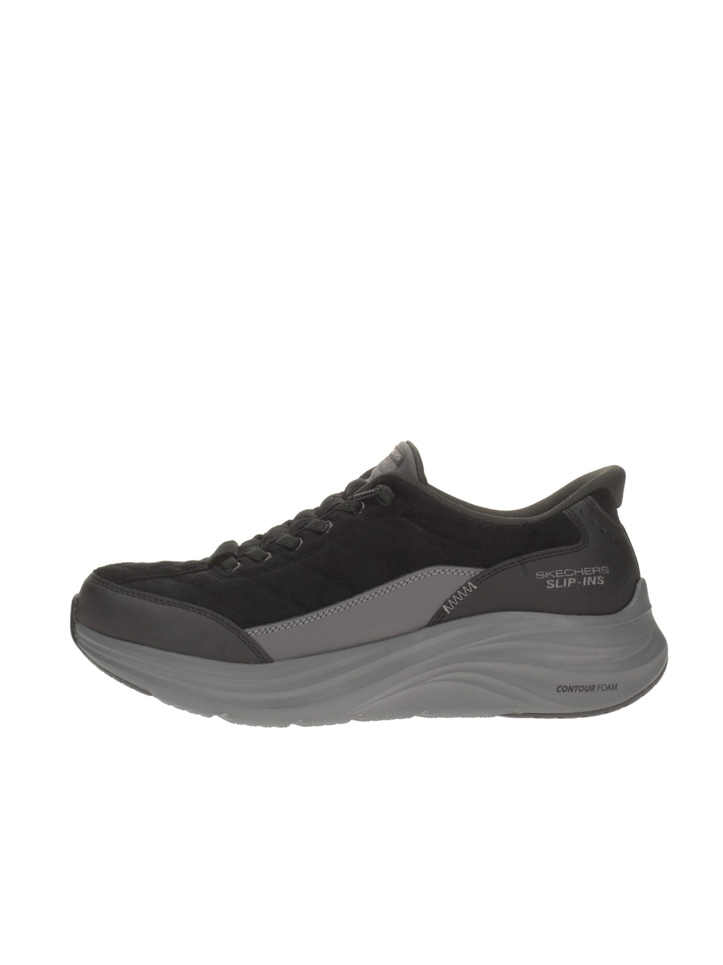 Sneaker bassa 'Conour Foam Cordellux' di SKECHERS in nero: frontale