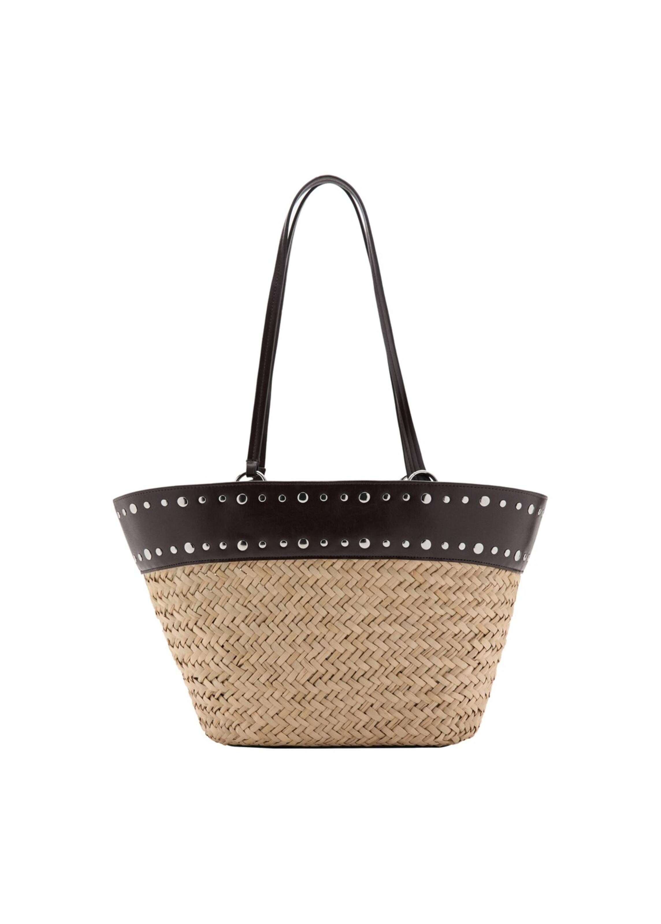 MANGO Shopper 'Baster' in Beige: front