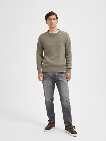 SELECTED HOMME Sweater 'Rodney' in Grey