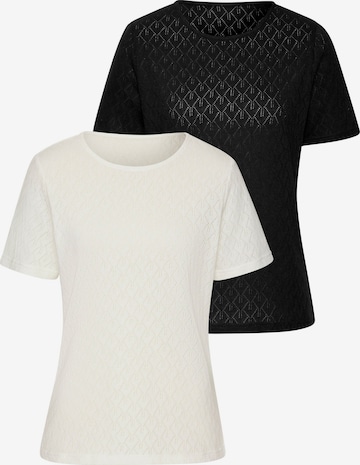 VIVANCE Тениска в черно: отпред