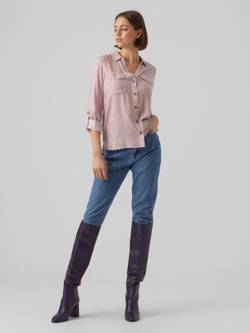 VERO MODA Blouse 'BUMPY' in Wit