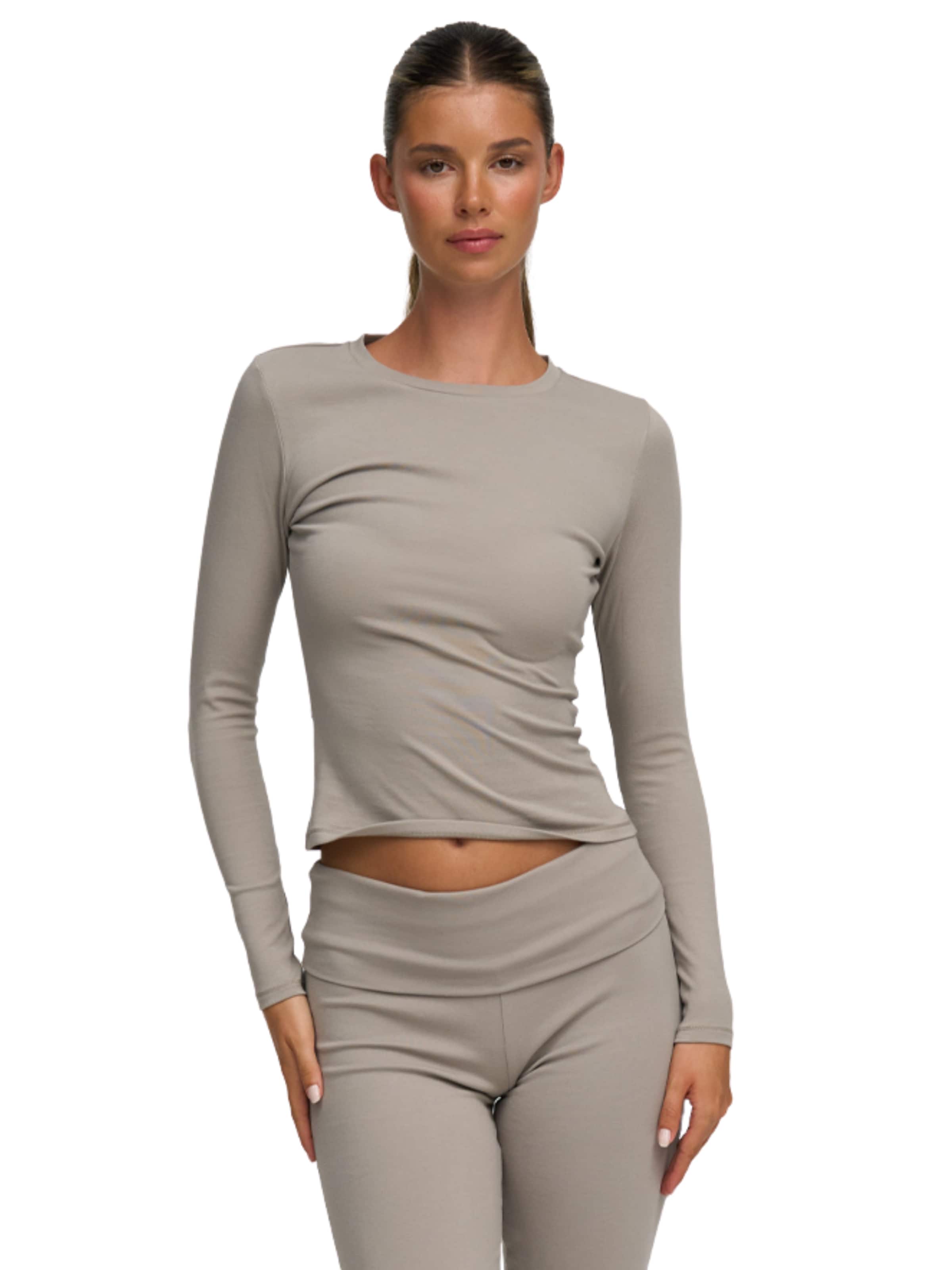 cfab (formerly creamy fabrics) Shirt 'Cotton Longsleeve'‌‌‌‌ in Grau