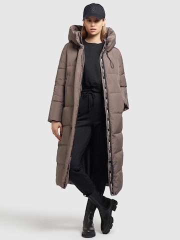 khujo Winter Coat 'Soulani' in Grey: front