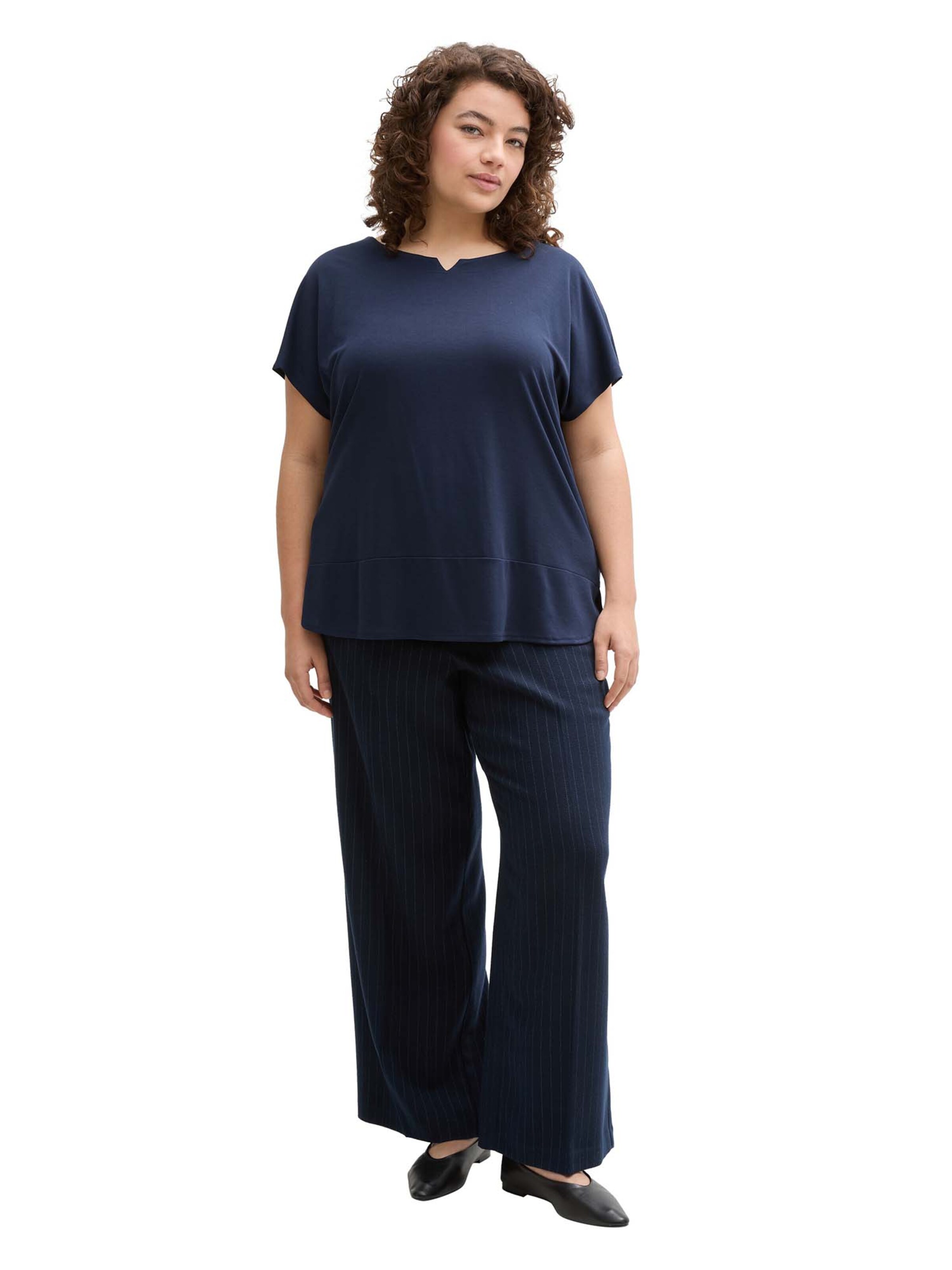 mėlyna Tom Tailor Women + Marškinėliai