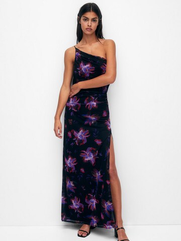 Pull&Bear Evening Dress in Blue: front