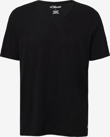 s.Oliver T-Shirt in Schwarz: Vorderseite