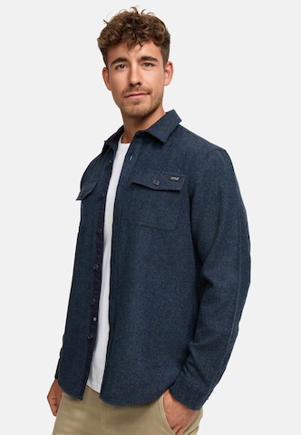 INDICODE JEANS Regular fit Overhemd ' Lui ' in Blauw